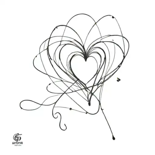 glass overflowing with love heart tattoo design idea