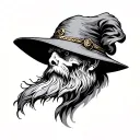 Hermit tattoo design idea