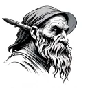 Hermit tattoo design idea