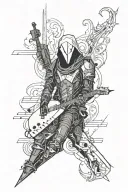 Sheet Music, Destiny 2 ghost tattoo design idea