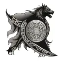 Anglo Saxon tattoo design idea