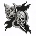 Anglo Saxon tattoo design idea