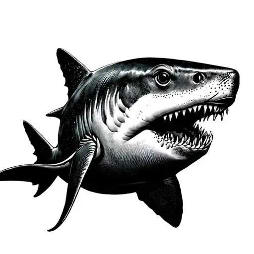 greenland shark tattoo design idea