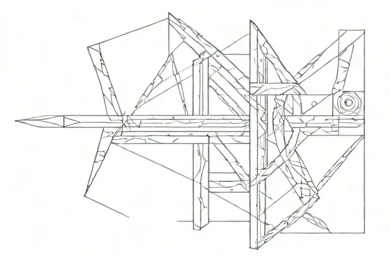 carpentry inspired tattoo tattoo design idea