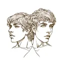 Twin tattoo design idea