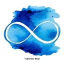 "vanessa mae" infinity sign made tattoo design idea