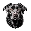 Labrador tattoo design idea