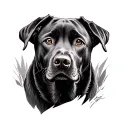 Labrador tattoo design idea
