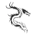 three head dragon  tattoo design idea