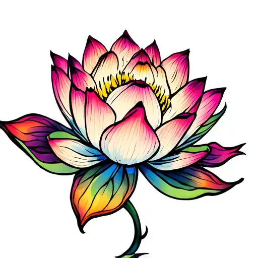 lotus tattoo design idea
