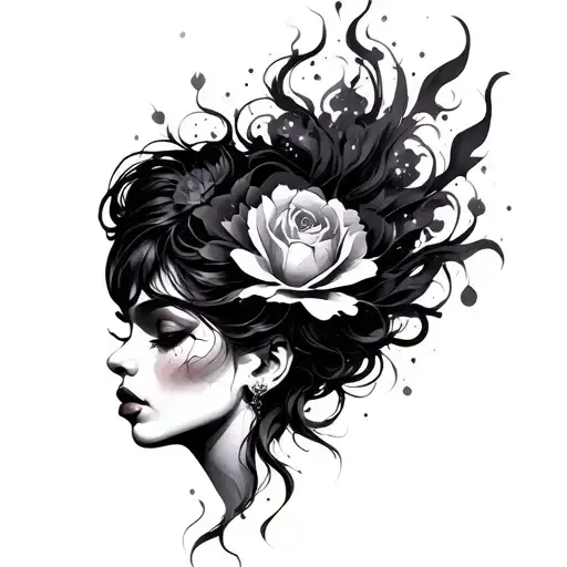Dark Feminine Energy tattoo design idea