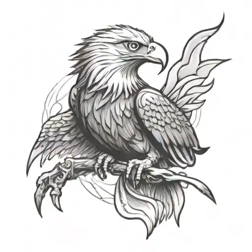 eagles aggressive Philadelphia tattoo design idea
