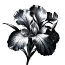 Japanese Iris tattoo design idea