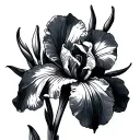 Japanese Iris tattoo design idea