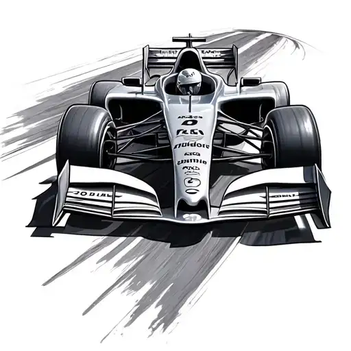 F1 Car tattoo design idea