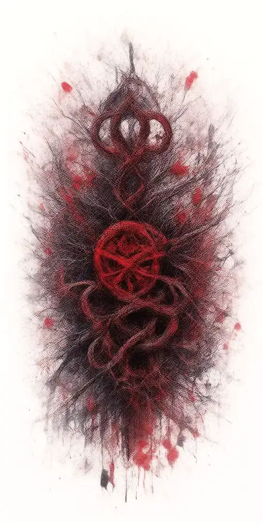 branches shaped like witches knot  tattoo design idea