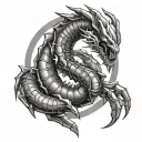 Scorpio mortal kombat tattoo design idea
