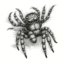 jumping spider tattoo design idea