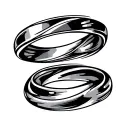 wedding ring finger S tattoo design idea