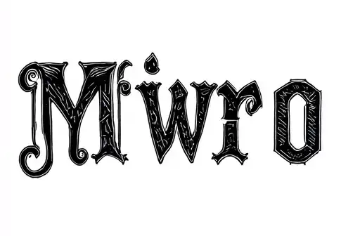 "Miwro" tattoo design idea