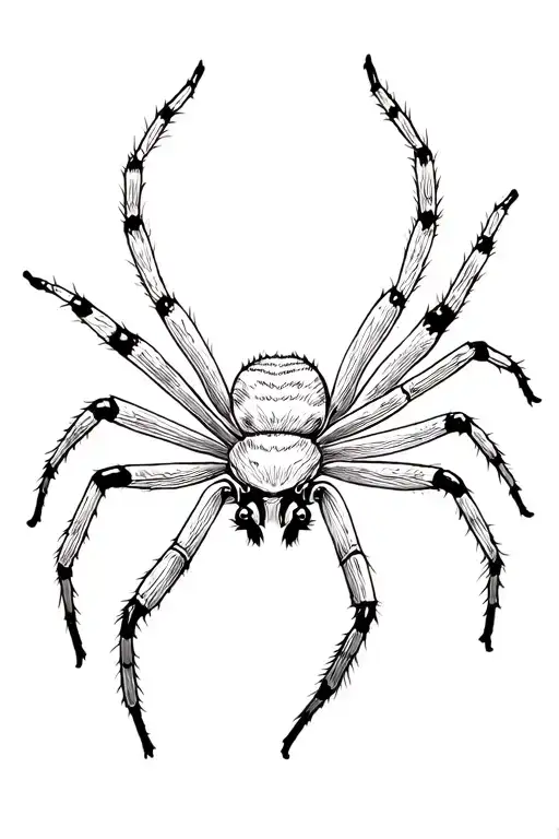 jumping spider tattoo design idea