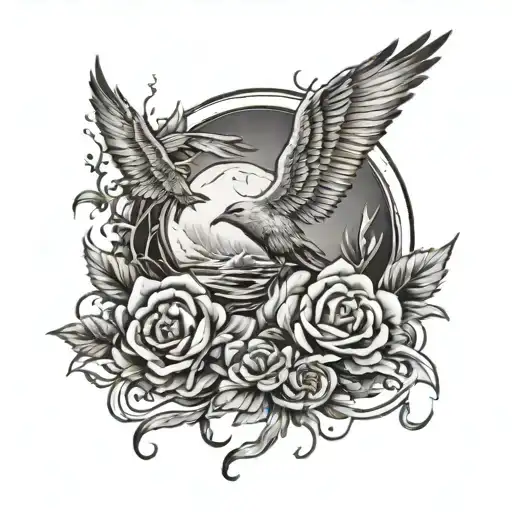 Peace And Lightining Storm And Time And Nature Tattoo tattoo design idea