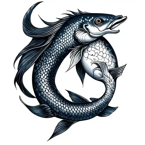 Pisces And Sagittarius tattoo design idea