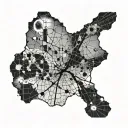 drove across Nebraska for the 4th time in a year the sky looked like a cracked phone screen tattoo design idea