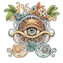 loop represent everything is connected  tattoo design idea