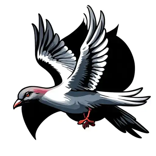 Simple dove representing Holy Spirit tattoo design idea