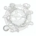 element earth tattoo design idea