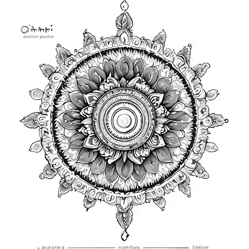 Gayatri Mantra tattoo design idea