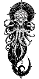 "Strange Aeons" "Strange Aeons" "Even Death May Die" Cthulhu Symbols, the Elder Sign, Lovecraftian Nightmare, Eldritch Horror tattoo design idea
