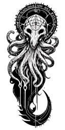 "Strange Aeons" "Strange Aeons" "Even Death May Die" Cthulhu Symbols, the Elder Sign, Lovecraftian Nightmare, Eldritch Horror tattoo design idea
