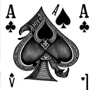 blackjack cards tattoo design idea