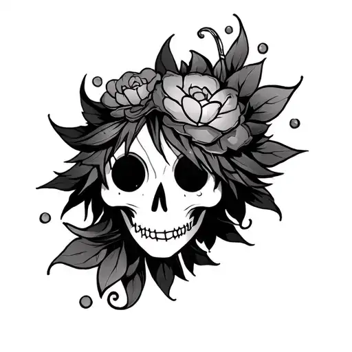 Brook from one piece anime inspired tattoo tattoo design idea
