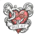 puzzle piece with heart and infinity sign that says you have a piece of my heart tattoo design idea