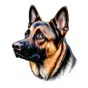 belgian malinois tattoo design idea