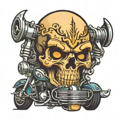 willie g skull harley davidson harley tattoo design idea