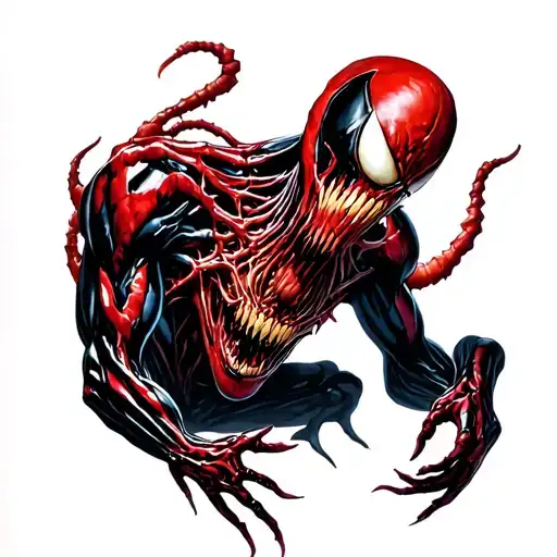 carnage symbiote tattoo tattoo design idea