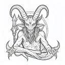baphomet tattoo design idea