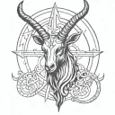 baphomet tattoo design idea