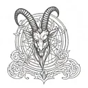 baphomet tattoo design idea