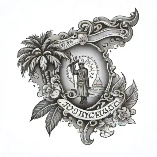 Dominican Republic tattoo design idea