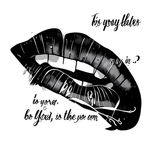 Ethel Cain's favorite song lyrics tattoo design idea