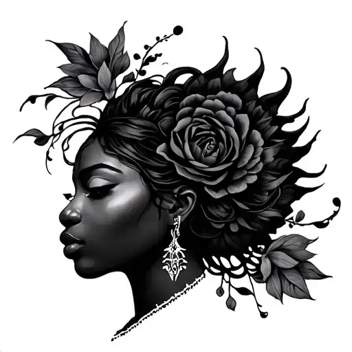 Oshun tattoo design idea