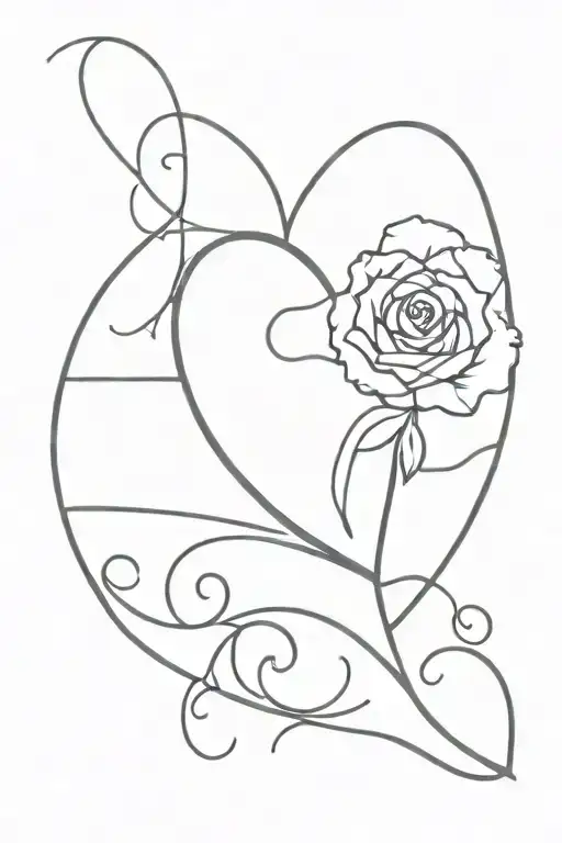 my heart, my soul tattoo design idea