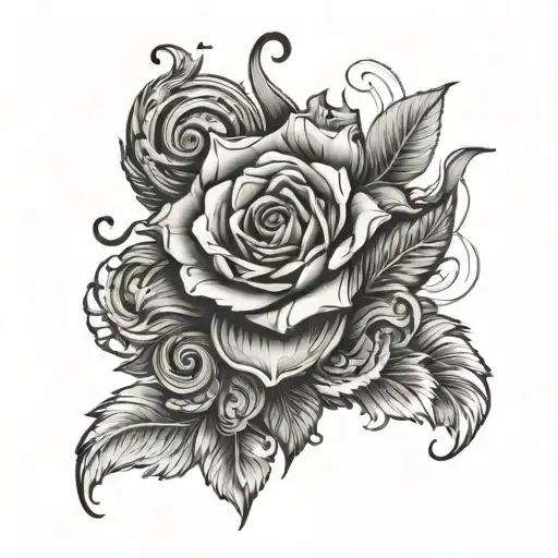runnic tatoo representing strengh intelligence and love tattoo design idea