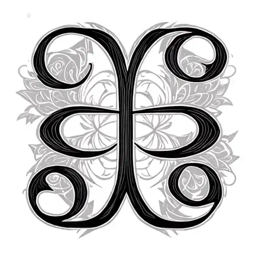 Two Word Ambigram Generator tattoo design idea