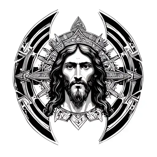 Christ is King tattoo design idea